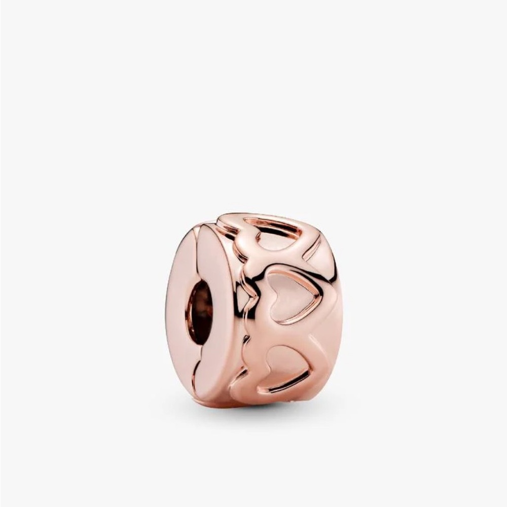 Elegant Rose Gold Clip Charm